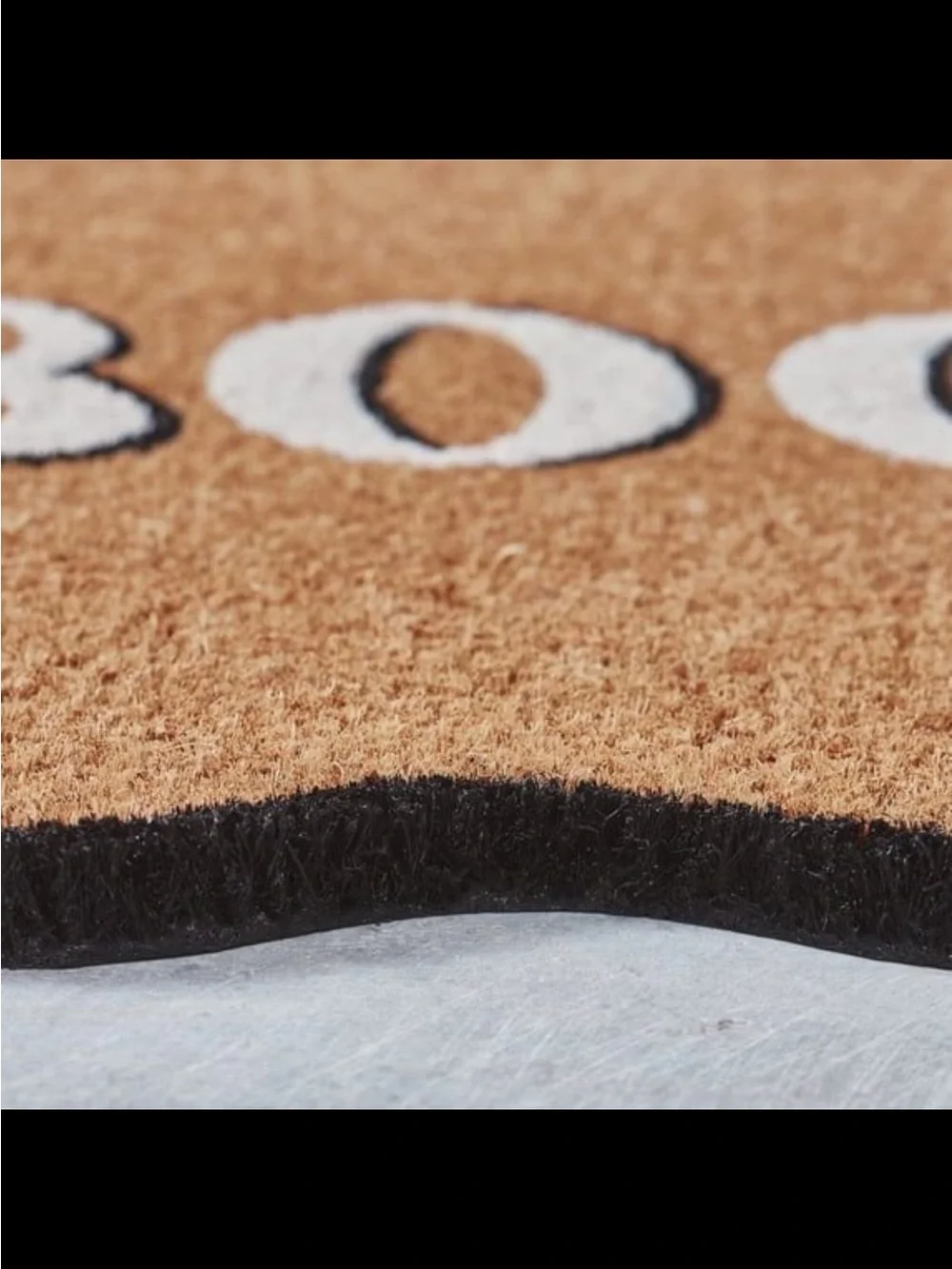 My Texas House Scallop Boo Coir Doormat Halloween, 18x30